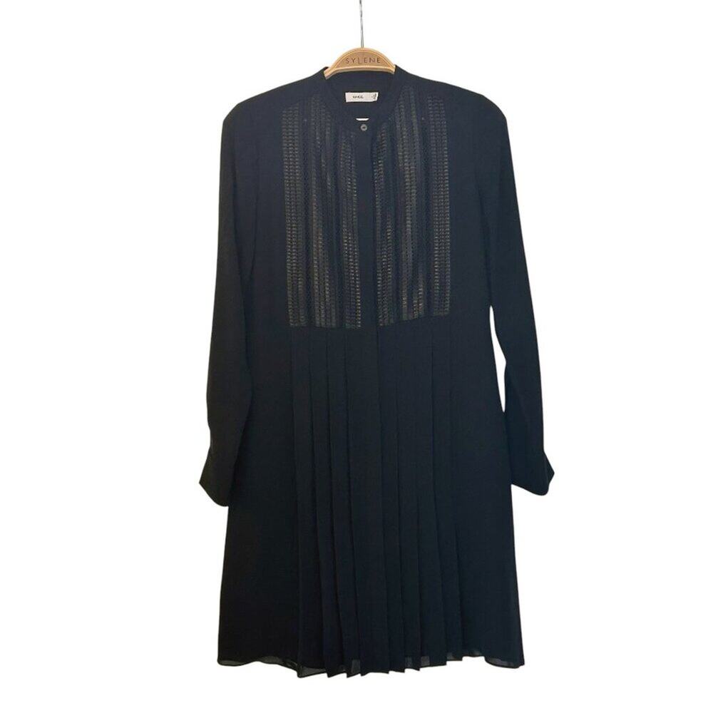 VINCE Black Silk dress size 2
